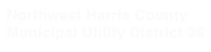 Northwest Harris County Municipal Utility District No. 36 Logo